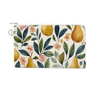 AQRJLPM Portafogli in tela sottile e leggero, con cerniera, per uomini e donne