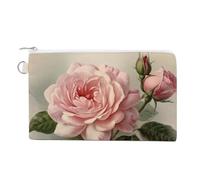 AQRJLPM Portafogli vintage in tela sottile e leggero con porta carte con cerniera, per uomini e donne