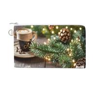 AQRJLPM Portafoglio in tela sottile e leggero, con cerniera, per uomini e donne