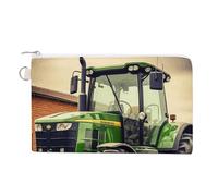 AQRJLPM Portafoglio in tela sottile e leggero, con cerniera, per uomini e donne