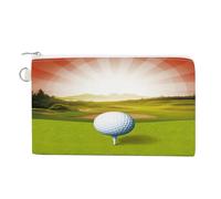 AQRJLPM Portafoglio sportivo da golf, in tela, sottile, leggero, resistente, con cerniera, per uomini e donne