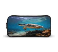 AQRJLPM Proteggere Marine Life Pencil Pouch Grande Capacità Semplice Marker Pouch Portatile Estetica Cerniera Astuccio