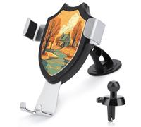 AQRJLPM River in Front of House, supporto per telefono da auto, per cruscotto, parabrezza, ventosa, gancio in metallo, supporto per telefono cellulare per tutti gli smartphone e i modelli di auto