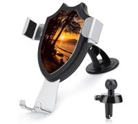 AQRJLPM Seashore Trees Sunset - Supporto per telefono da auto, per cruscotto, parabrezza, ventosa, gancio in metallo, per tutti gli smartphone e i modelli di auto