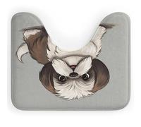 AQRJLPM Shih Tzu - Tappeto da bagno a forma di U, antiscivolo, ad asciugatura rapida, super assorbente, piccolo, morbido, per vasca da bagno e pavimento doccia