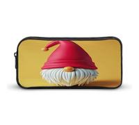 AQRJLPM Simpatico astuccio per matite con cappello da gnomo, grande capacità, semplice astuccio portatile estetico con cerniera