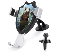AQRJLPM Simpatico supporto per telefono a forma di ippopotamo per auto, vivavoce, per cruscotto, parabrezza, ventilazione, gancio in metallo, supporto per telefono cellulare per tutti gli smartphone e
