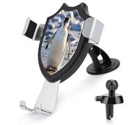 AQRJLPM Simpatico supporto per telefono a forma di pinguino per auto, per cruscotto, parabrezza, ventilazione, gancio in metallo, supporto per telefono cellulare per tutti gli smartphone e i modelli