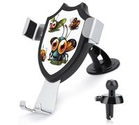 AQRJLPM Supporto per telefono a forma di insetti a forma di cartone animato, per auto, vivavoce, per cruscotto, parabrezza, ventosa, gancio in metallo, supporto per telefono cellulare per tutti gli