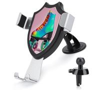 AQRJLPM Supporto per telefono cellulare colorato per pattini a rotelle, supporto per auto, per cruscotto, parabrezza, ventosa, gancio in metallo, supporto per telefono cellulare per tutti gli