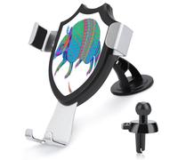 AQRJLPM Supporto per telefono con animali colorati per auto, per cruscotto, parabrezza, ventilazione, gancio in metallo, supporto per telefono cellulare per tutti gli smartphone e i modelli di auto