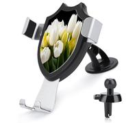 AQRJLPM Supporto per telefono con diversi fiori per auto, per cruscotto, parabrezza, ventilazione, gancio in metallo, supporto per telefono cellulare per tutti gli smartphone e i modelli di auto