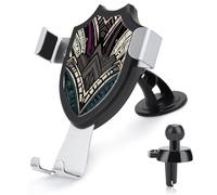 AQRJLPM Supporto per telefono con motivo geometrico Art Déco, supporto per auto, per cruscotto, parabrezza, ventilazione, gancio in metallo, supporto per telefono cellulare per tutti gli smartphone e