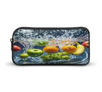 AQRJLPM Vari Sacchetto di Matita di Frutta Grande Capacità Semplice Marcatore Sacchetto Portatile Estetica Cerniera Astuccio