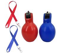 AQSQWQ 2 Pezzi Fischietti Igienico a Mano,Fischietto Arbitro, Fischietti a Mano, Fischietto Sportivo, con 2 Cordini, per Educazione Fisica, Fischietto da Arbitro, Fischietto Sportivo