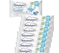 Aqua Baby Salviettine umidificate - Confezione risparmio 8 confezioni da 60 salviette (totale 480) | 99% acqua | Senza alcool e profumo | Dermatologicamente testato