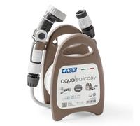 Aqua Balcony - Avvolgitubo con tubo da 10 m, colore: Marrone