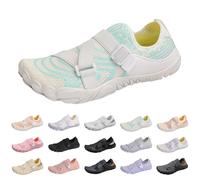Aqua Beach Surf Scarpe da acqua bagnata per donne e uomini leggere ad asciugatura rapida scarpe da acqua a piedi nudi nuoto a piedi nudi yoga mare snorkeling immersioni piscina, Verde menta, 41 1/3 EU