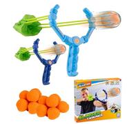 Aqua Blaster Slinger - Confezione da 2 lanciatori d'acqua per bambini, include 2 fionde e 12 palline di cotone morbido, giochi d'acqua estivi, giocattolo per feste in piscina in giardino, divertente