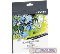 AQUA BRUSH DUO 12 COLORI PENNARELLI ACQUERELLABILI