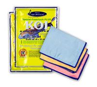 AQUA CLEAN Koi - Panno in microfibra speciale per la pulizia dell'asciugatura, set da 6 pezzi (2 x 3 pezzi), 45 x 33 cm