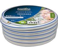 Aqua Control 51925 - Rotolo da 25 Metri di Tubo Intrecciato da Giardino Diametro 19 mm. Colore Bianco con Elenco Blu.