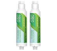 AQUA CREST Filtro dell'acqua per tubo da giardino, migliora la salute delle piante, riduce notevolmente cloro, odori, calcio, ideale per giardinaggio biologico, agricoltura e animali domestici,