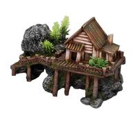 Aqua Della Casa IN Legno Decorazione Acquario 27,5x13x16cm Zierfisch Atossico