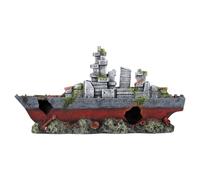 Aqua Della Decorazione Acquario Relitto Amoco Mobili 39x10x20cm Dolce E Acqua