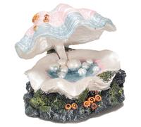 Aqua Della Muschel Decorazione Con Diffusore 12,5x11,5x8 Cm Per Acquario