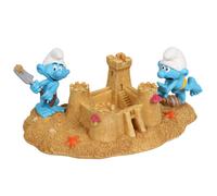 Aqua Della statuetta da collezione I puffi, il castello di sabbia (2022)