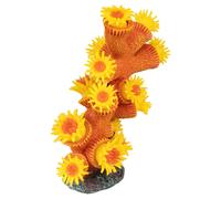 Aqua Della Tubastrea Arancione Pianta Plastica 12,5x6x16cm Acquario