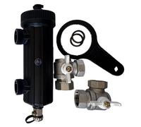 AQUA HEATING Defangatore Magnetico per Caldaia - Filtro Magnetico per Pompe di Calore - 5/4" DN32-10000 Gaus