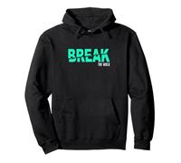 Aqua Light Teal Break The Mold Light Teal Aqua Graphic Felpa con Cappuccio