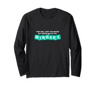 Aqua Light Teal Can't Match The Mindset Aqua Graphic Maglia a Manica