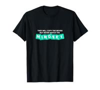 Aqua Light Teal Can't Match The Mindset Aqua Graphic Maglietta