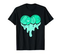 Aqua Light Teal That Melt Ya Heart-LOVE Teal Aqua Graphic Maglietta