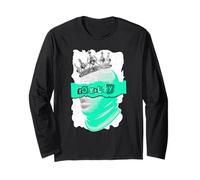 Aqua Light Teal The Crown Never Slips Light Teal Aqua Maglia a Manica