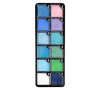 Aqua Make-up Color Set Ocean World - 12 palette - Trucco ad acqua di alta qualità per viso, body painting & teatro - Carnevale, Halloween e travestimento