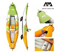 Aqua Marina Kajak 312x83 CM per 1 Persona Con Luftsitz Grün-weiß-orange