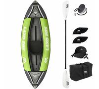 Aqua Marina Kajak Gonfiabile Laxo 1/2/3 Posti Verde Boot Freizeit SET