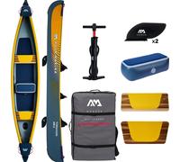 Canoa AQUA MARINA Tomahawk AIR-C modello 2024 - canoa gonfiabile 3 posti - opzione: 2 pagaie per canoa