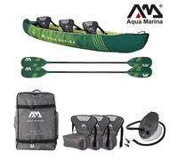 Aqua Marina RIPPLE 370Cm Set Di Kayak Gonfiabile Per 3 Persone