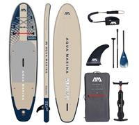 Aqua Marina Stand Up Paddle Magma 340 x 84 cm | Tavola gonfiabile SUP con zaino con chiusura lampo, pompa doppia azione, pagaia Sports III, pinna centrale e corda di sicurezza, ideale per tutti