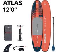 SUP AQUA MARINA ATLAS 12'0 modello 2023 - SUP gonfiabile - opzione: safety set