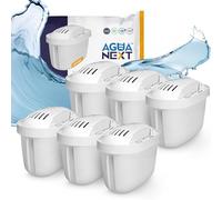 Aqua Next Set di 6 Filtri per Acqua | Cartucce Filtranti Ricambio per Caraffa Filtrante - Riduce Cloro e Calcare | Filtro con Carbone Attivo e Resina a Scambio Ionico | BPA FREE