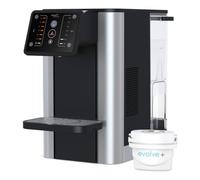 Aqua Optima Aurora Dispenser Acqua Filtrata Calda e Fredda - 3,8 L | Riduce calcare, microplastiche e cloro, 1 cartuccia Evolve+ da 30 giorni, erogazione istantanea, ideale per casa o ufficio