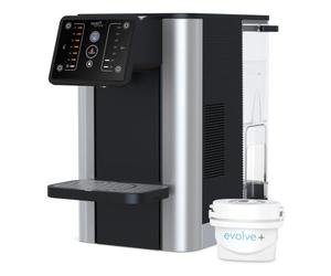 Aqua Optima Aurora Dispenser Acqua Filtrata Calda e Fredda - 3,8 L | Riduce calcare, microplastiche e cloro, 1 cartuccia Evolve+ da 30 giorni, erogazione istantanea, ideale per casa o ufficio