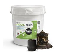 AQUA RESIN BLACK - Gesso Naturale Nero Assoluto Satinato, Sicuro