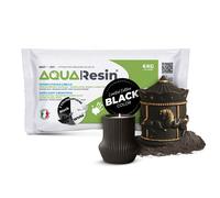 AQUA RESIN BLACK - Gesso Naturale Nero Assoluto Satinato, Sicuro